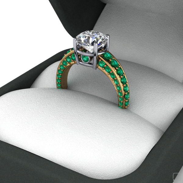 diamond-emerald-rings-18-karat-yellow-gold