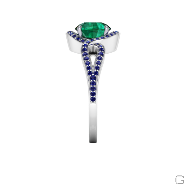 emerald-blue-sapphire-rings-18-karat-white-gold