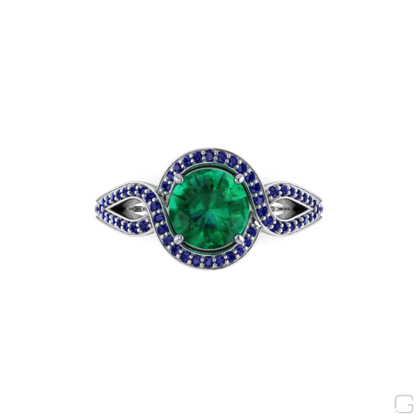 emerald-blue-sapphire-rings-18-karat-white-gold