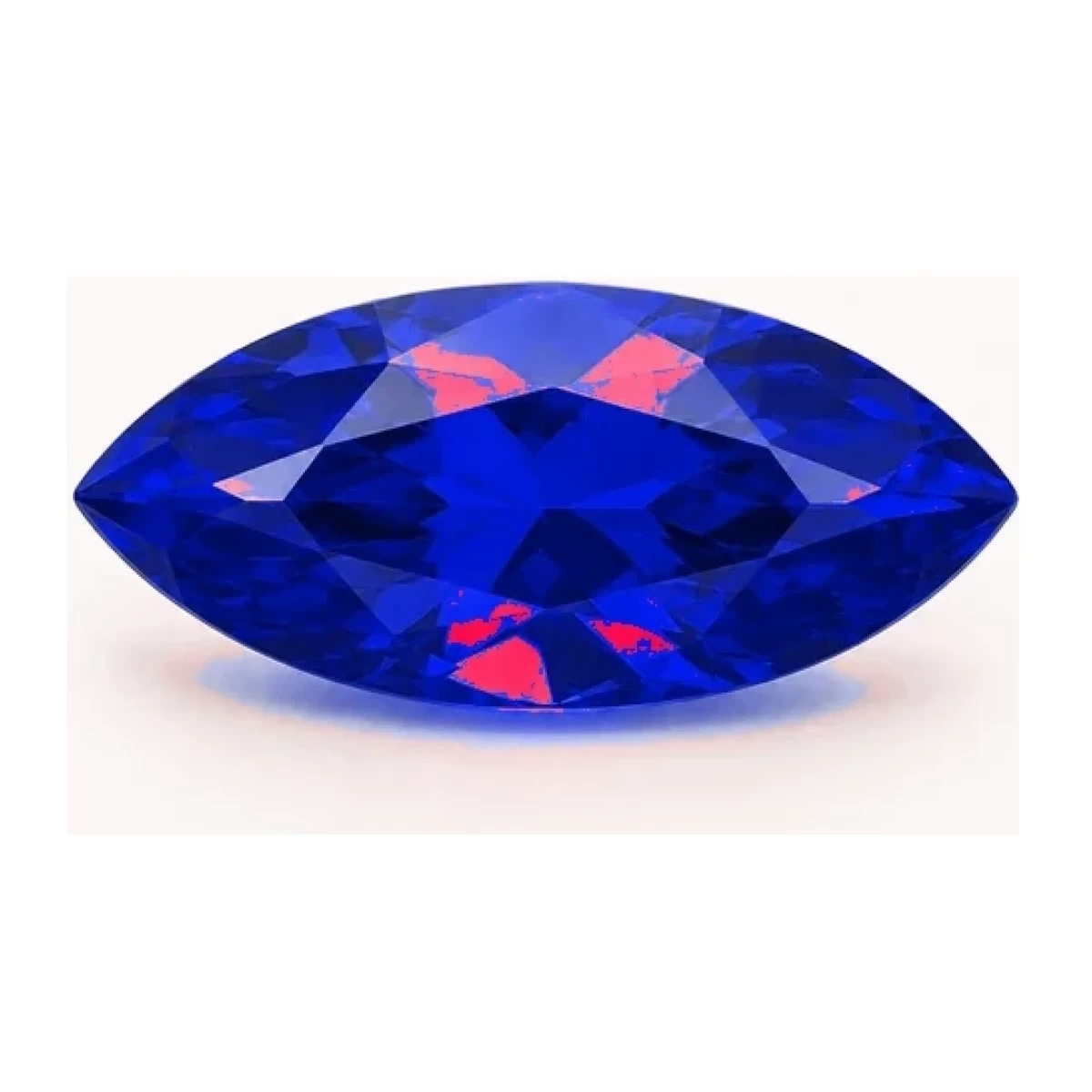 Synthetic Blue Sapphire Marquise cut gemstone reference image | GemTrove
