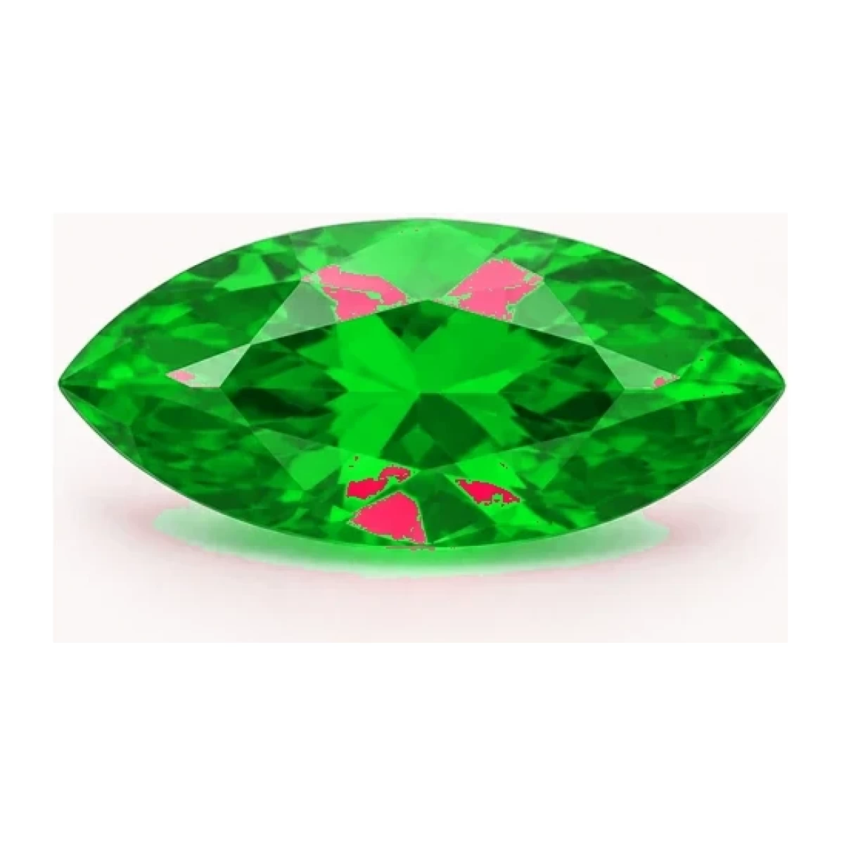 Synthetic Emerald Marquise cut gemstone reference image | GemTrove