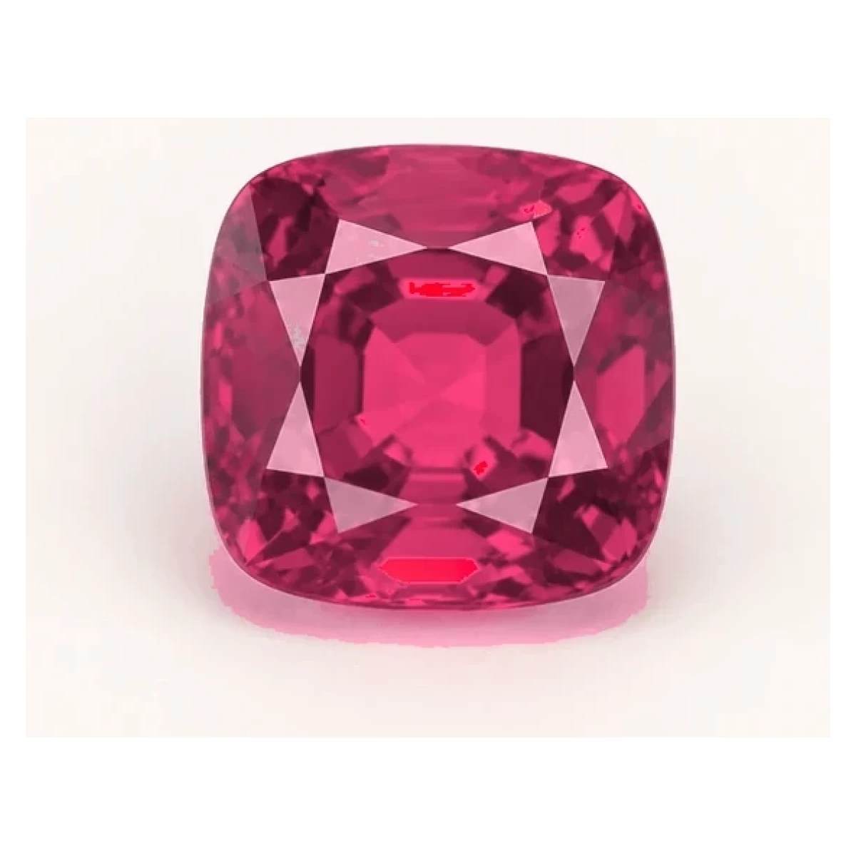 Synthetic Pink Sapphire Cushion cut gemstone reference image | GemTrove
