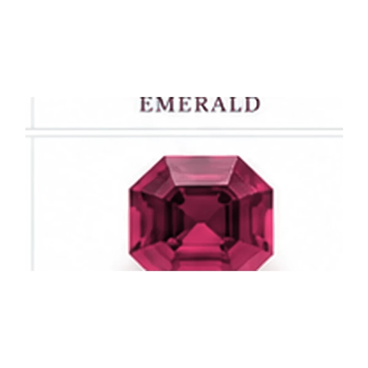 Synthetic Pink Sapphire Octagon cut gemstone reference image | GemTrove