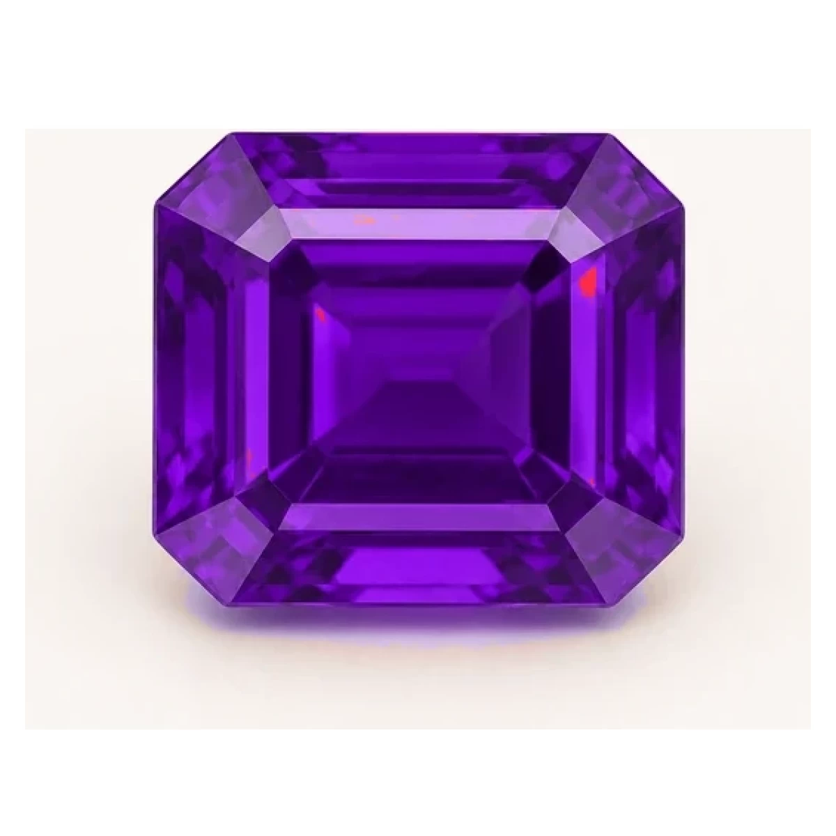 Synthetic Purple Sapphire Emerald Cut cut gemstone reference image | GemTrove