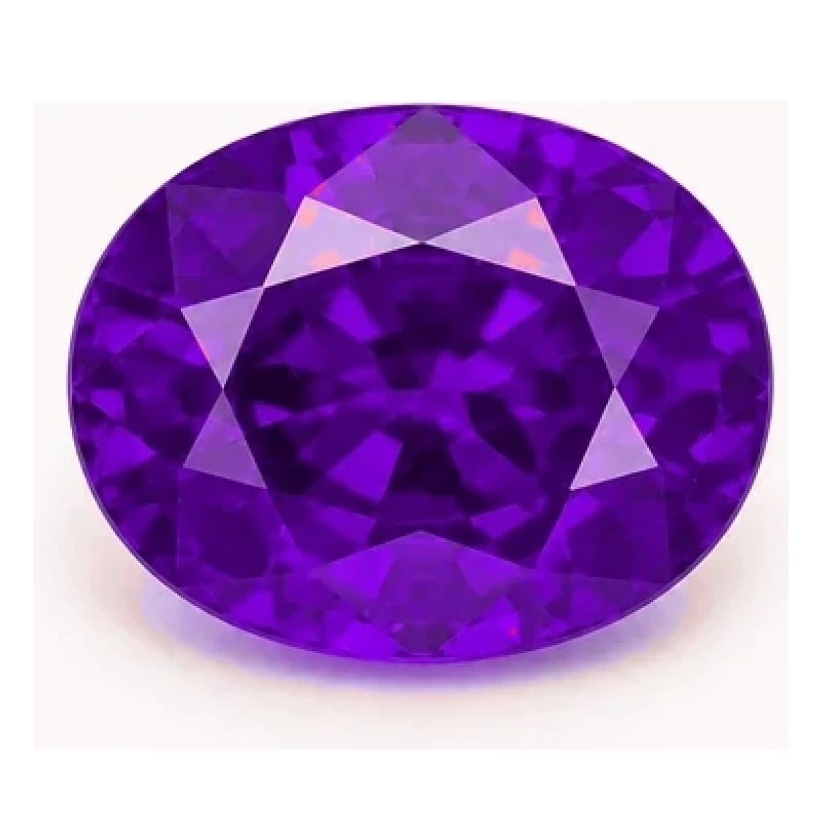 Synthetic Purple Sapphire Oval cut gemstone reference image | GemTrove