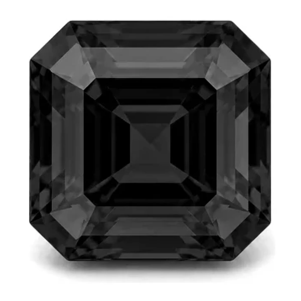 Synthetic White Sapphire Asscher cut gemstone reference image | GemTrove