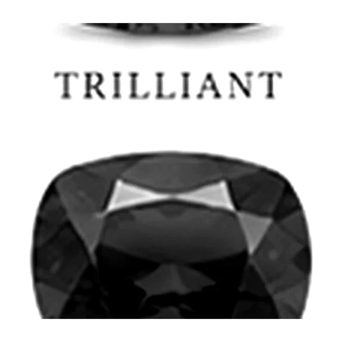 Synthetic White Sapphire Cushion Modified cut gemstone reference image | GemTrove