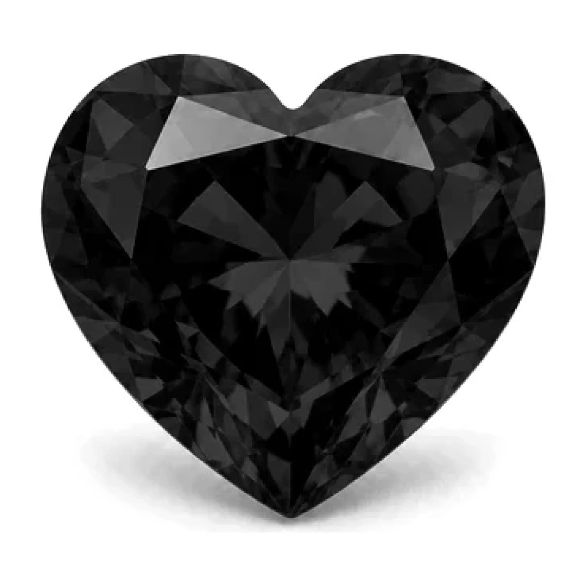 Synthetic White Sapphire Heart cut gemstone reference image | GemTrove