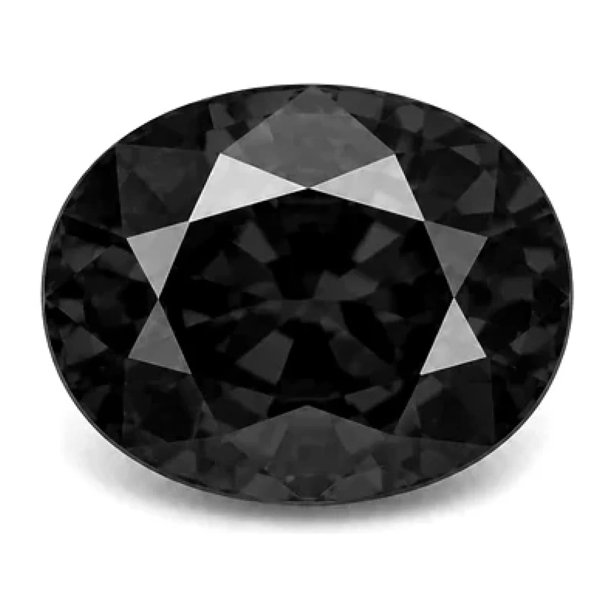 Synthetic White Sapphire Oval cut gemstone reference image | GemTrove