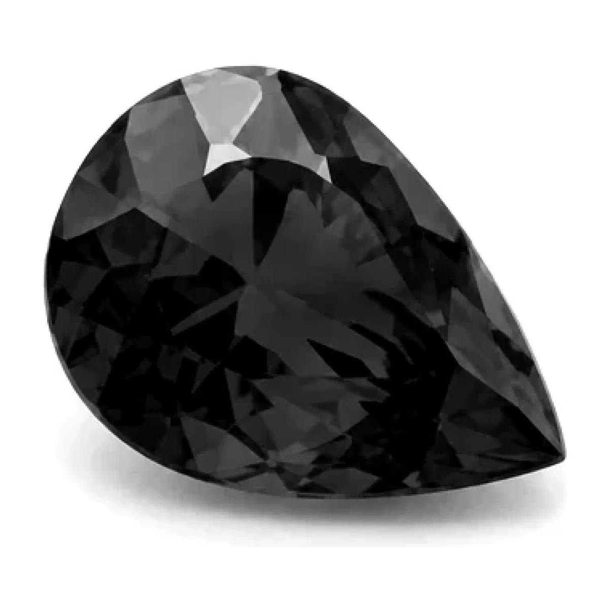 Synthetic White Sapphire Pear cut gemstone reference image | GemTrove