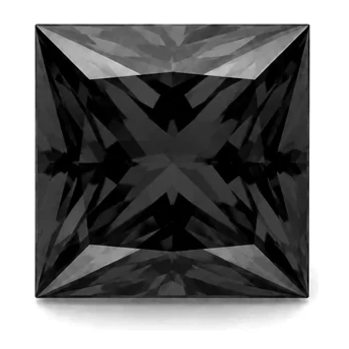 Synthetic White Sapphire Princess cut gemstone reference image | GemTrove