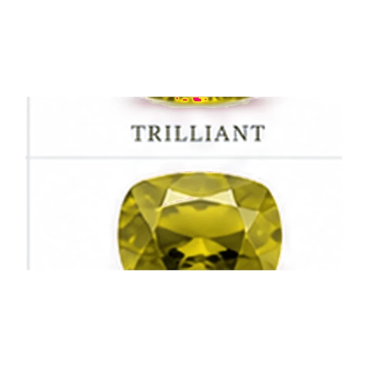Synthetic Yellow Sapphire Cushion Modified cut gemstone reference image | GemTrove