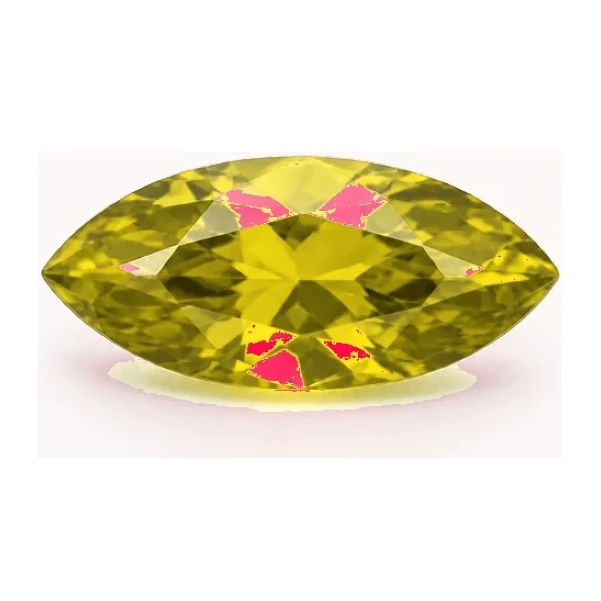 Synthetic Yellow Sapphire Marquise cut gemstone reference image | GemTrove