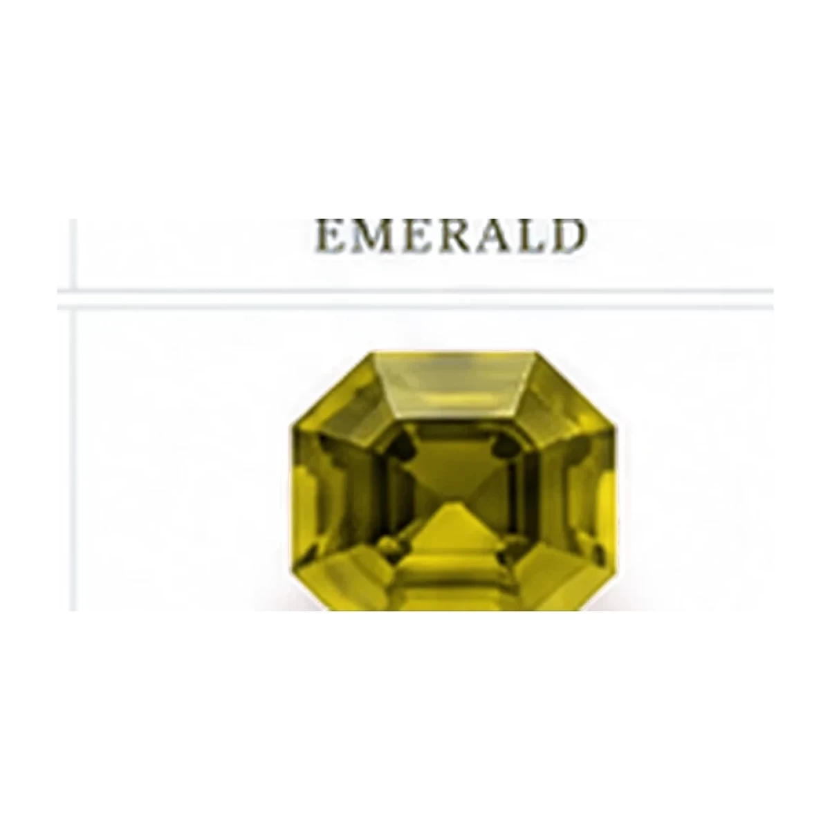 Synthetic Yellow Sapphire Octagon cut gemstone reference image | GemTrove
