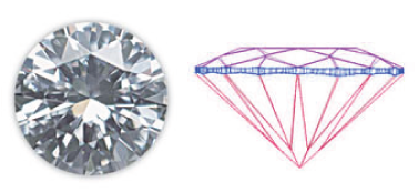 Oval loose diamond