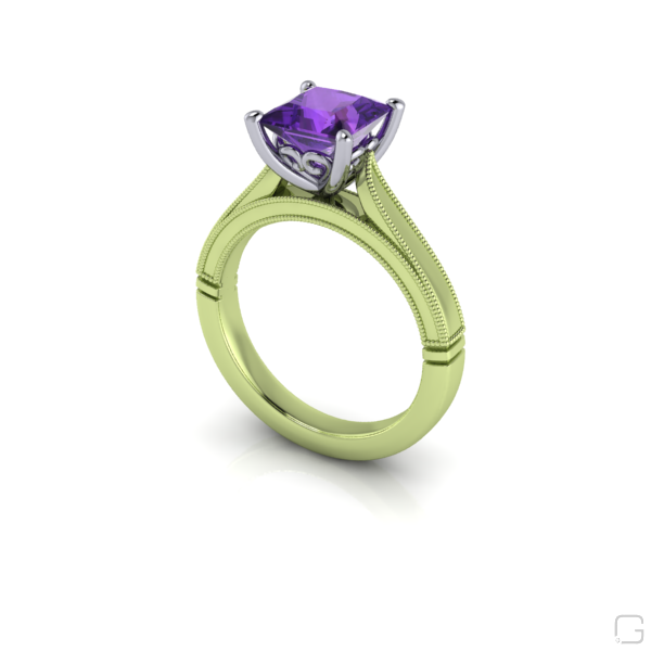 amethyst--rings-14-karat-green-gold