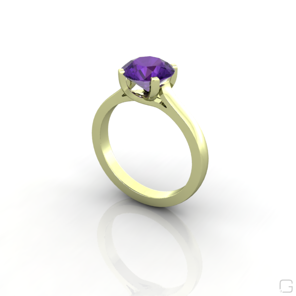 amethyst--rings-14-karat-green-gold