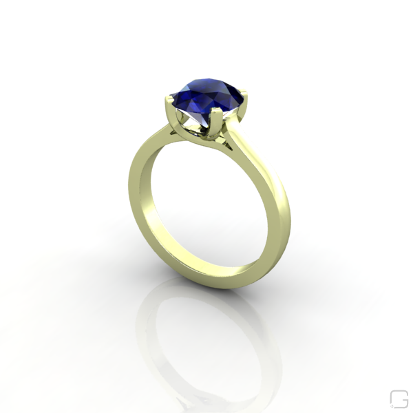 blue-sapphire--rings-14-karat-green-gold