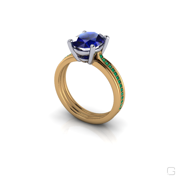 blue-sapphire-emerald-rings-18-karat-yellow-gold