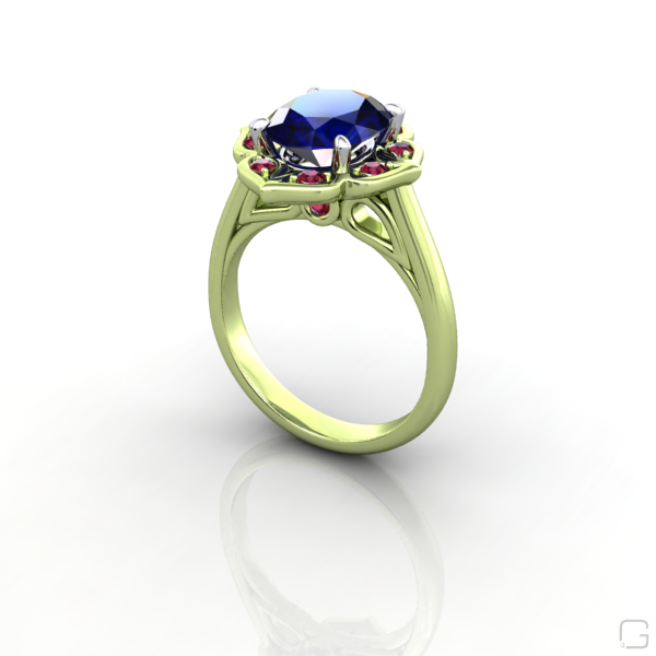 blue-sapphire-ruby-rings-14-karat-green-gold