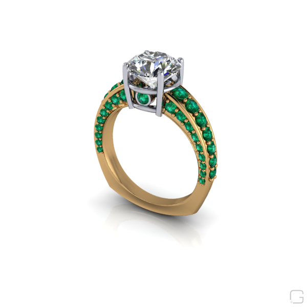 diamond-emerald-rings-18-karat-yellow-gold