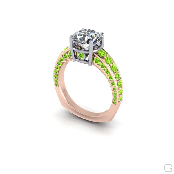 diamond-peridot-rings-18-karat-rose-gold