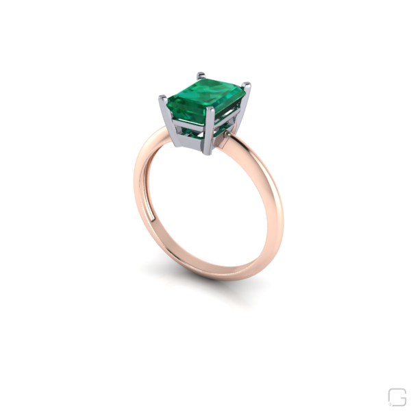 emerald--rings-18-karat-rose-gold