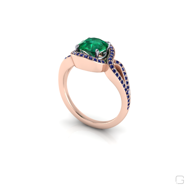 emerald-blue-sapphire-rings-18-karat-rose-gold