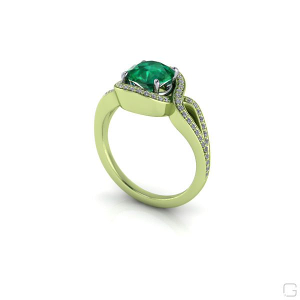 emerald-diamond-rings-14-karat-green-gold