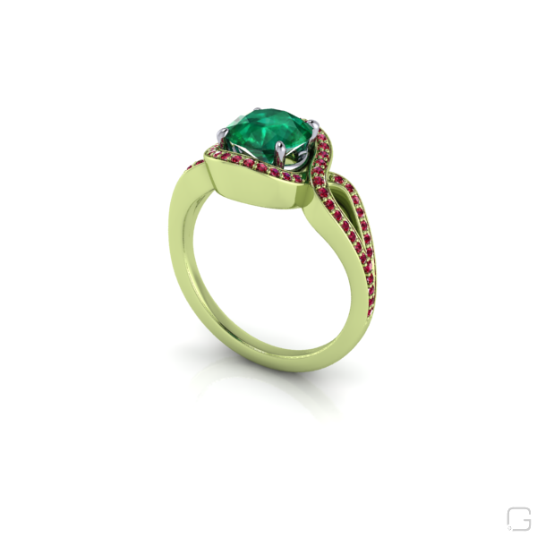 emerald-ruby-rings-14-karat-green-gold