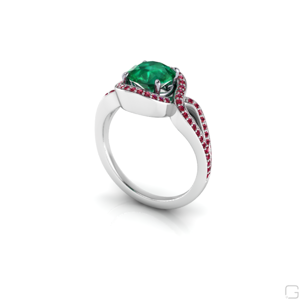 emerald-ruby-rings-18-karat-white-gold