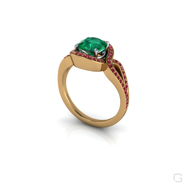 emerald-ruby-rings-18-karat-yellow-gold