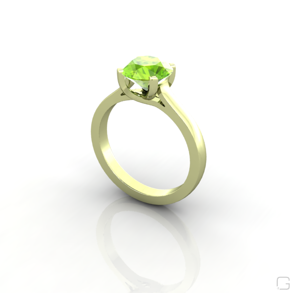 peridot--rings-14-karat-green-gold