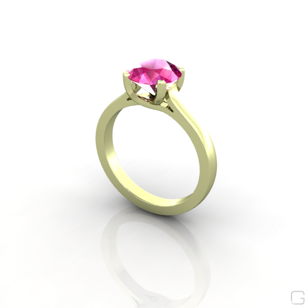 pink-sapphire--rings-14-karat-green-gold