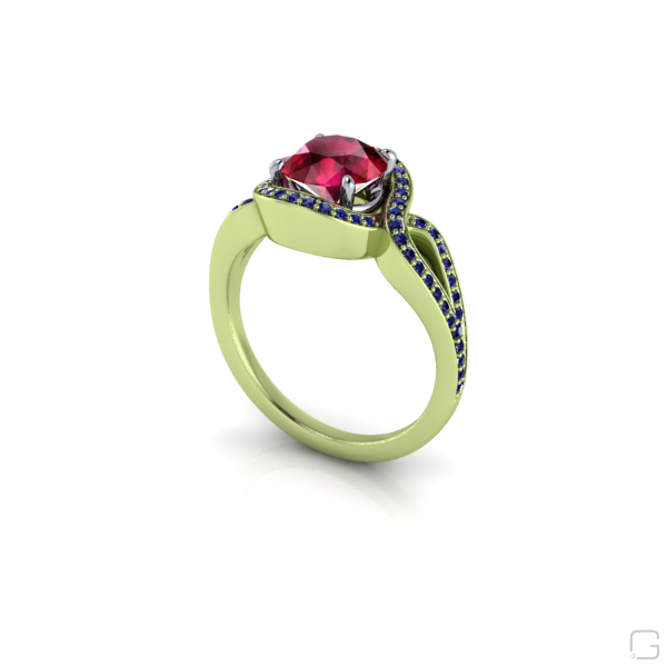 ruby-blue-sapphire-rings-14-karat-green-gold