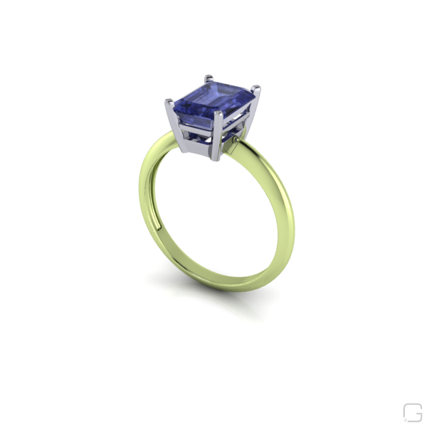 tanzanite--rings-14-karat-green-gold