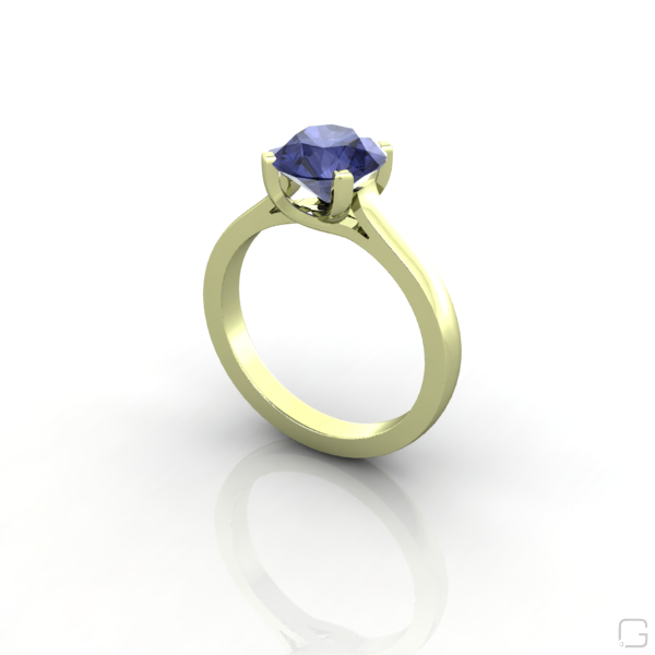 tanzanite--rings-14-karat-green-gold