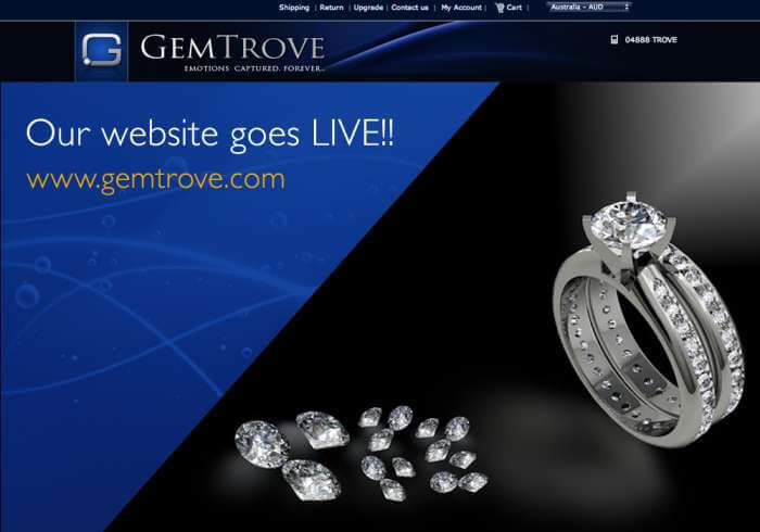 GemTrove launches its responsive jewelry website